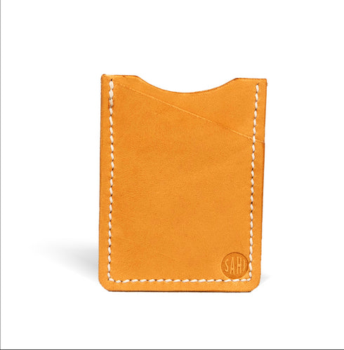 Full grain pocket holder - Natural