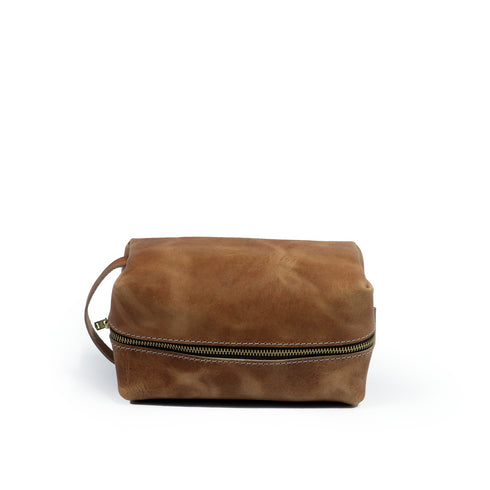 Toiletry Bag - English Tan