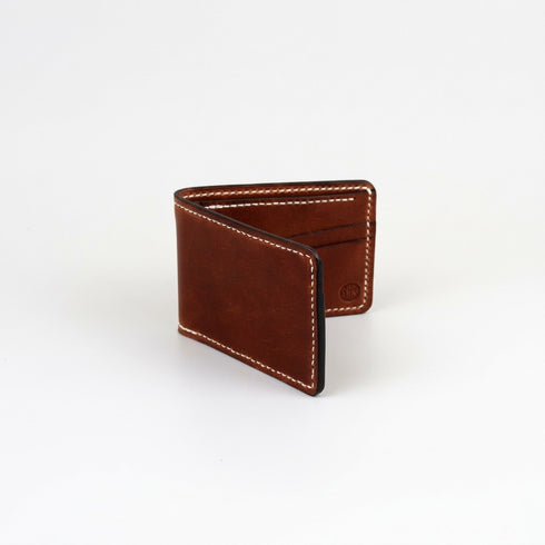Full Grain Leather Bifold Wallet — Black
