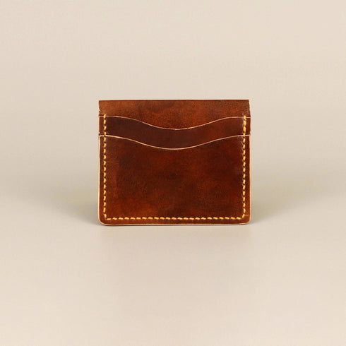 Bi-fold full grain wallet - Antique Brown