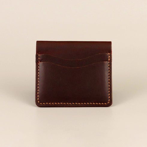 Bi-fold full grain wallet - Antique Brown