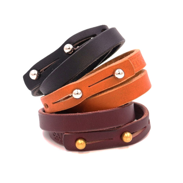Double wrap cuff - Burgundy