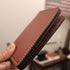 Expandable Mid length Vertical Wallet - Black