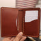 Expandable Mid length Vertical Wallet - Chestnut