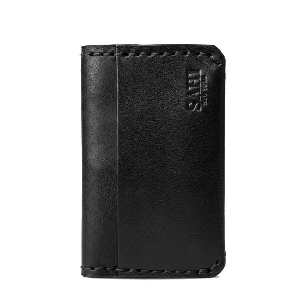 Full Grain Leather Minimalist Pocket Wallet — Black