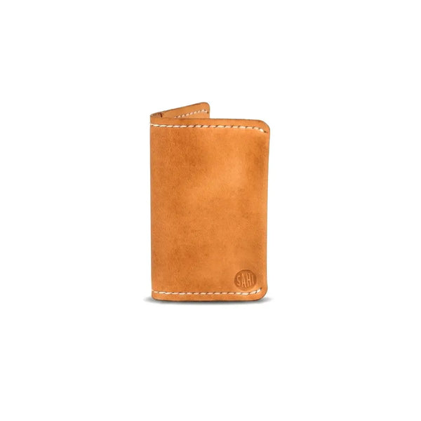 Full Grain Leather Minimalist Pocket Wallet — Natural