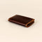 Minimalist Pocket Card Holder in Show Harness Chestnut leather – premium slim card wallet