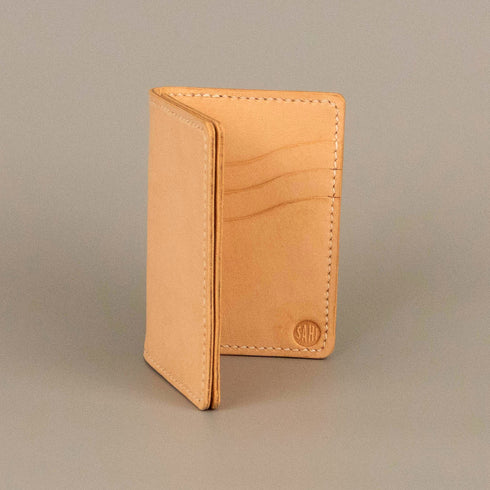 Expandable Mid length Vertical Wallet - Black