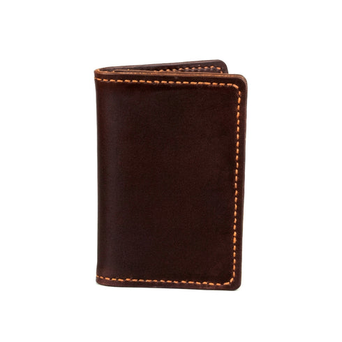 Expandable Mid length Vertical Wallet - Black