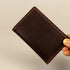 Expandable Mid length Vertical Wallet - Black