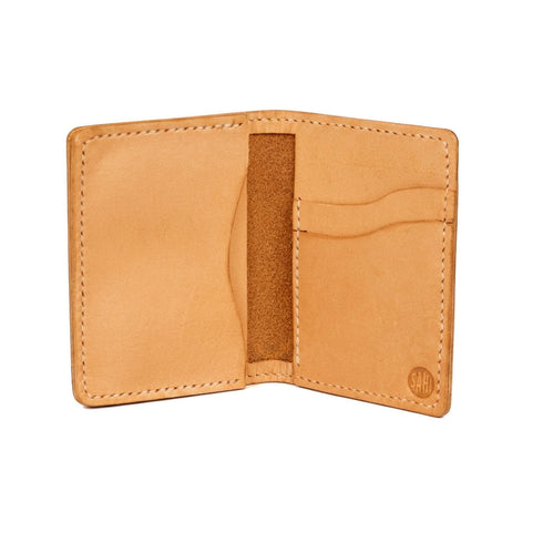 Full Grain Leather Expandable Vertical Wallet — Buck Brown