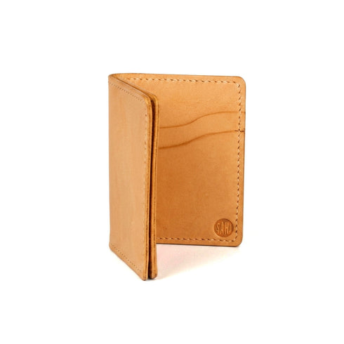 Full Grain Leather Expandable Vertical Wallet — Buck Brown