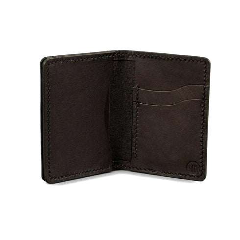 Full Grain Leather Expandable Vertical Wallet — Buck Brown