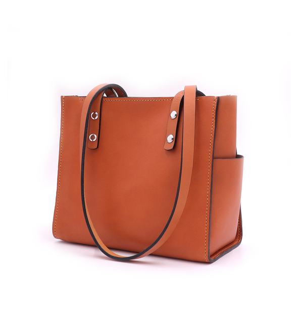 S33 Women Bag in Tan leather ā premium leather shoulder bag for women