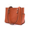 Full Grain Leather Shoulder Bag — Tan