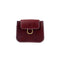 Full Grain Leather Crossbody Bag — Burgundy