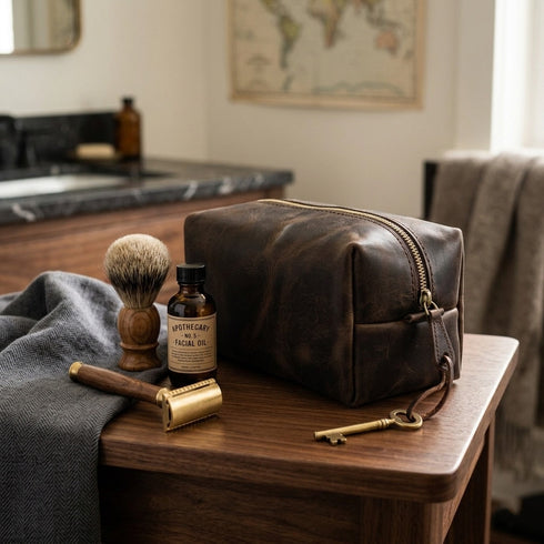 Toiletry Bag - Brown Nut