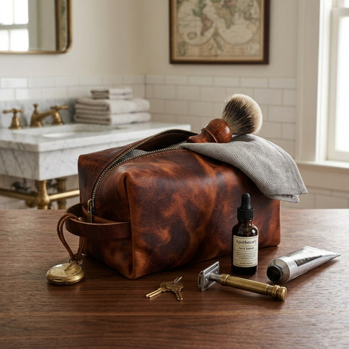 Toiletry Bag - English Tan