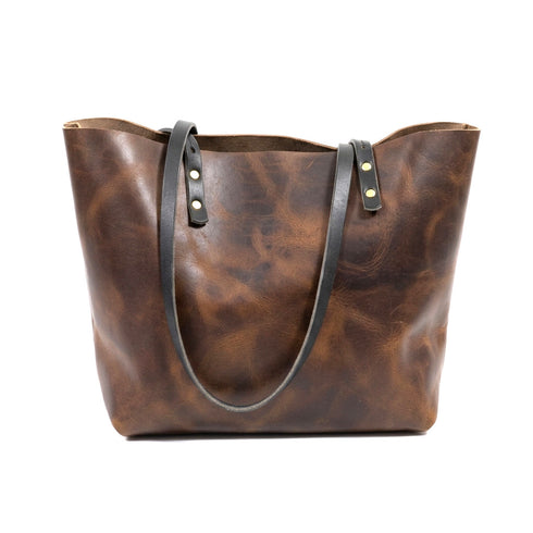 Full Grain Leather Tote Bag — Natural