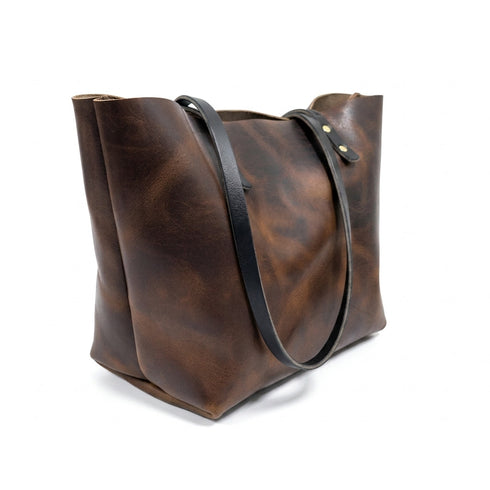Full Grain Leather Tote Bag — English Tan