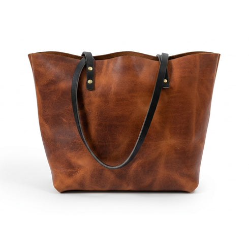 Full Grain Leather Tote Bag — Natural