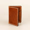 Vertical Wallet in Buck Brown leather – premium slim leather wallet for men