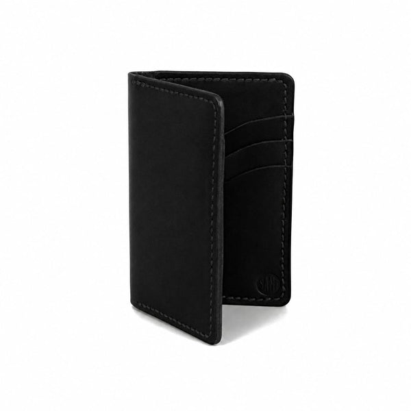 Midlength Vertical Wallet - Black