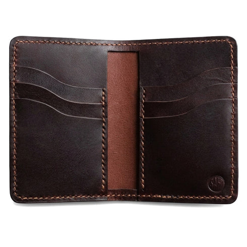 Midlength Vertical Wallet - Show Harness Chestnut
