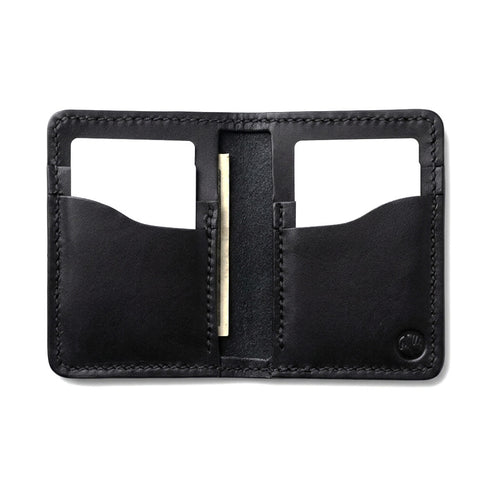 Full Grain Leather Vertical Wallet — Buck Brown