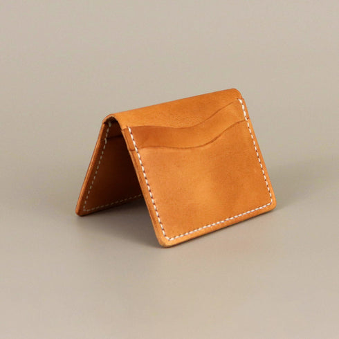 Bi-fold full grain wallet - Antique Brown