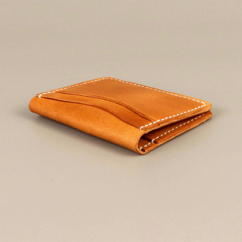 Bi-fold full grain wallet - Antique Brown