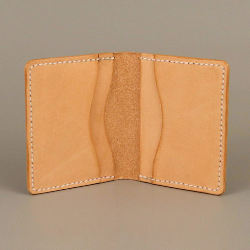 Bi-fold full grain wallet - Antique Brown