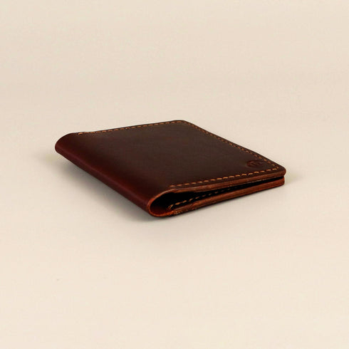 Bi-fold full grain wallet - Antique Brown