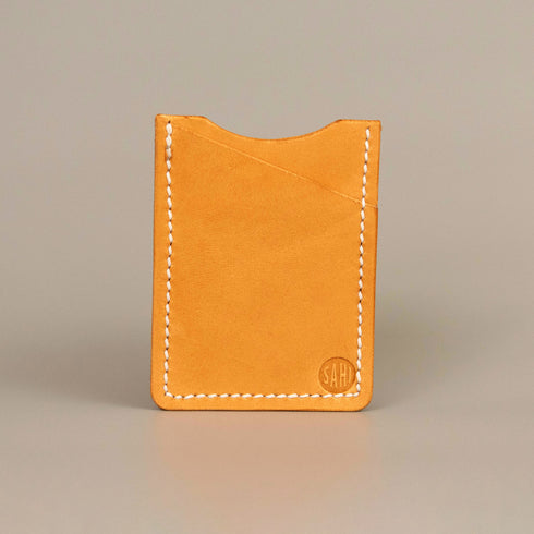 Full grain pocket holder - Natural