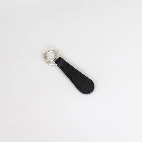 Leather Key Chain - Black