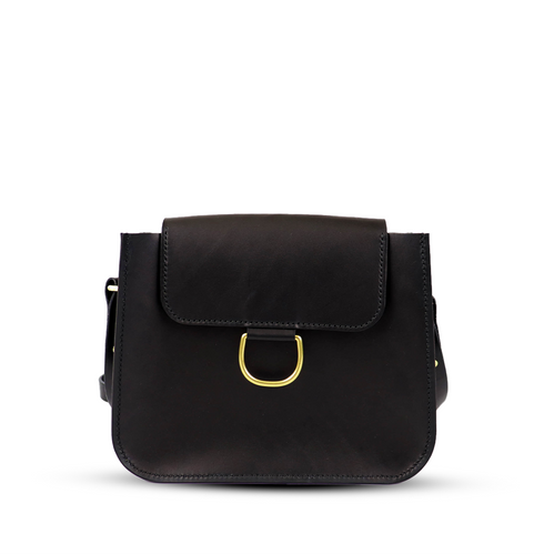 SX3 Women Bag in Black leather – versatile crossbody bag for women