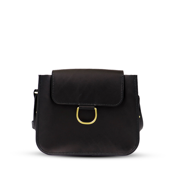 SX3 Women Bag in Black leather – versatile crossbody bag for women