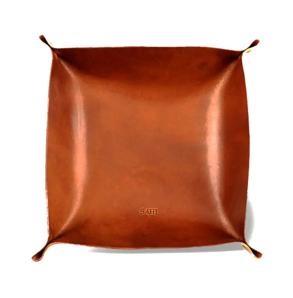 Full Grain Leather Classic Valet Tray — Buck Brown